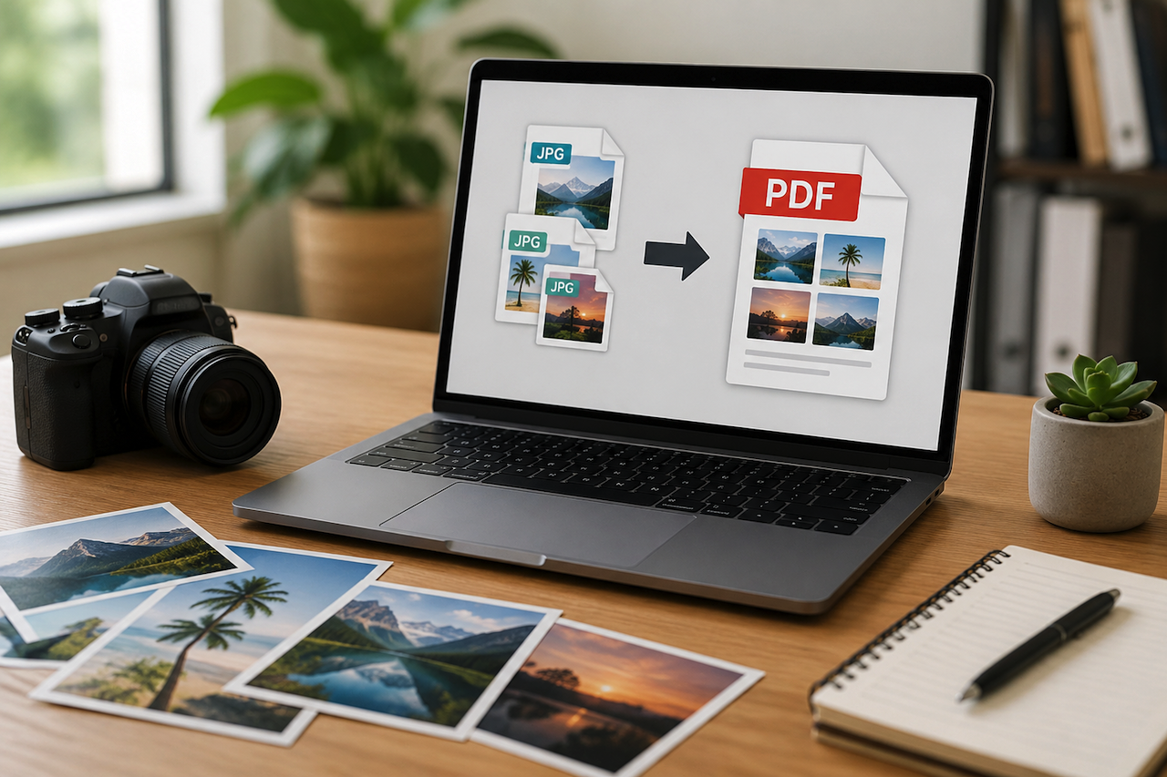 JPG images merged into a single PDF document