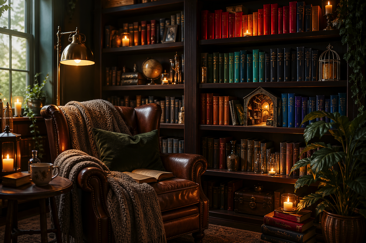 Cozy home library