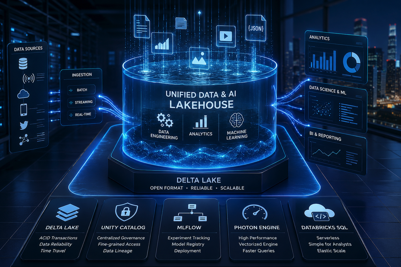 Unified data and AI Lakehouse architecture