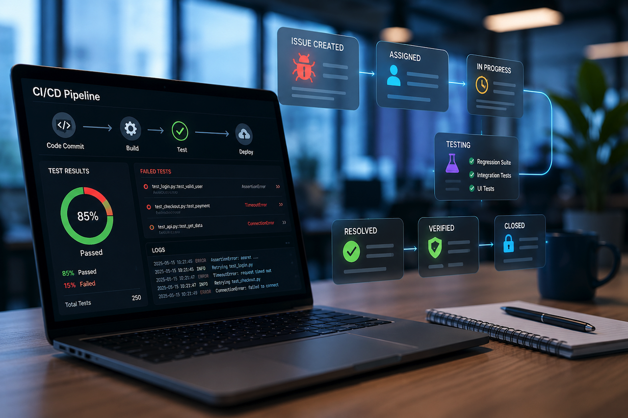 CI/CD pipeline dashboard