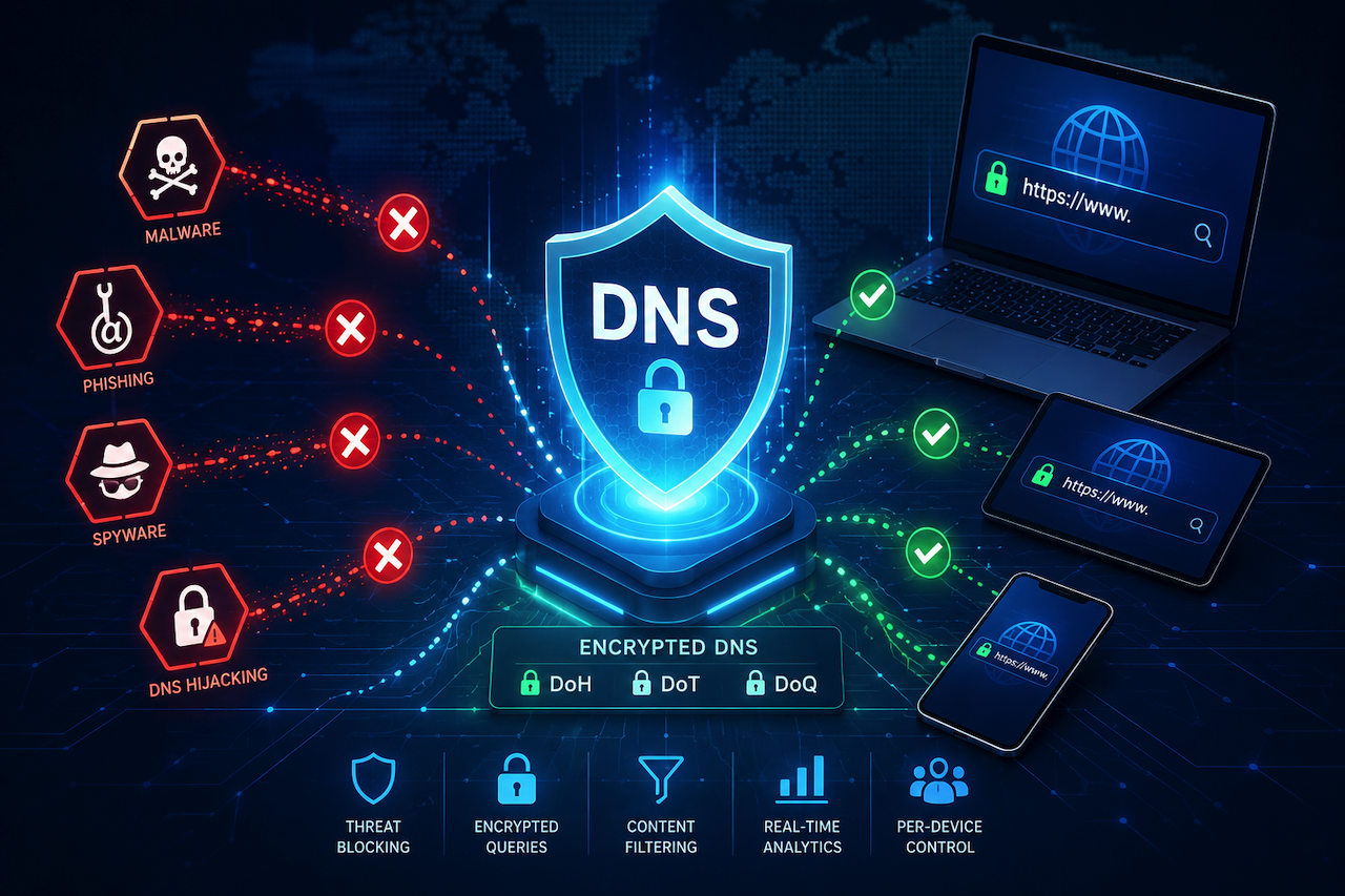 Secure DNS protection against online threats