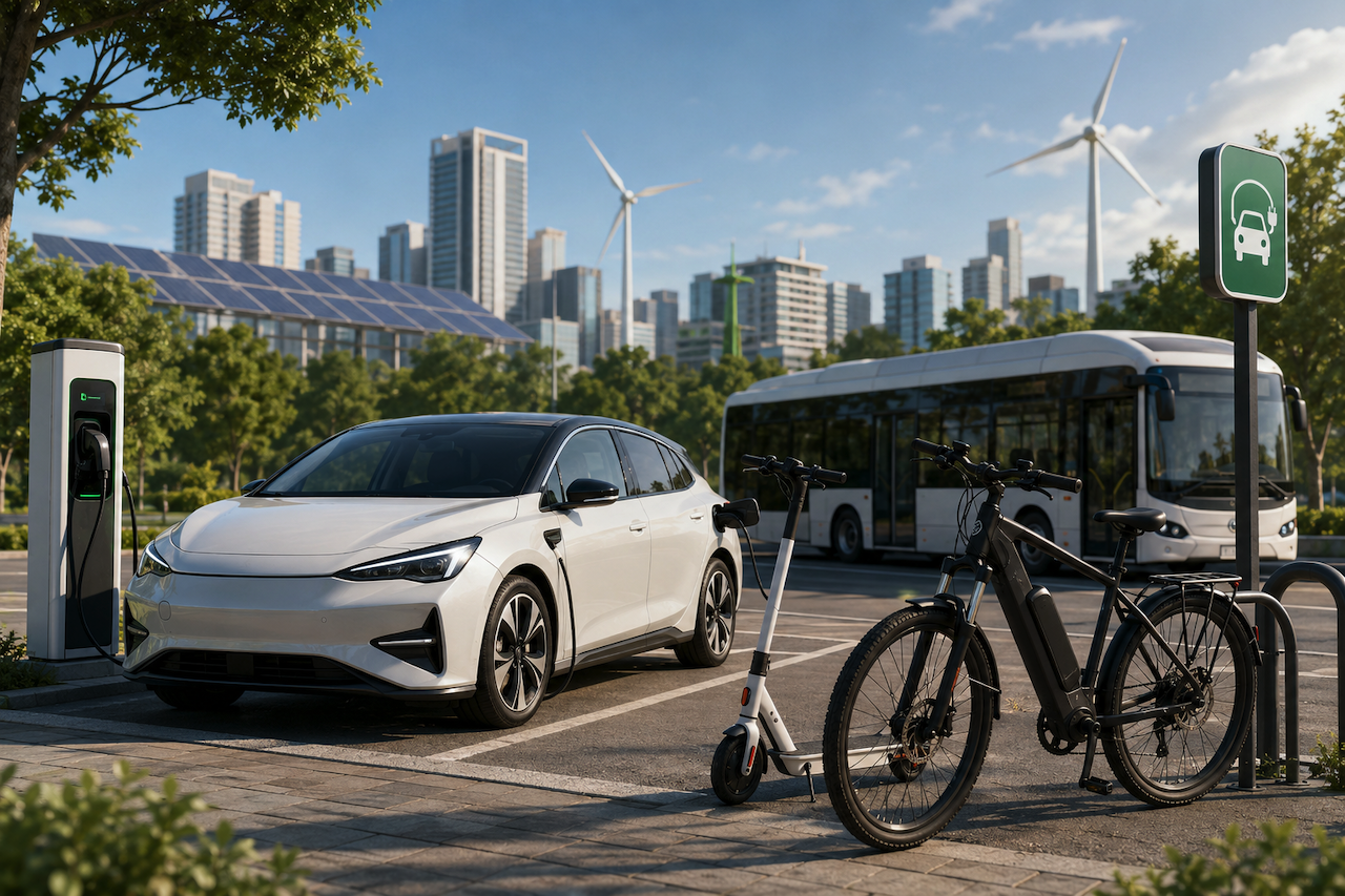 Electric vehicles and e-bike charging infrastructure