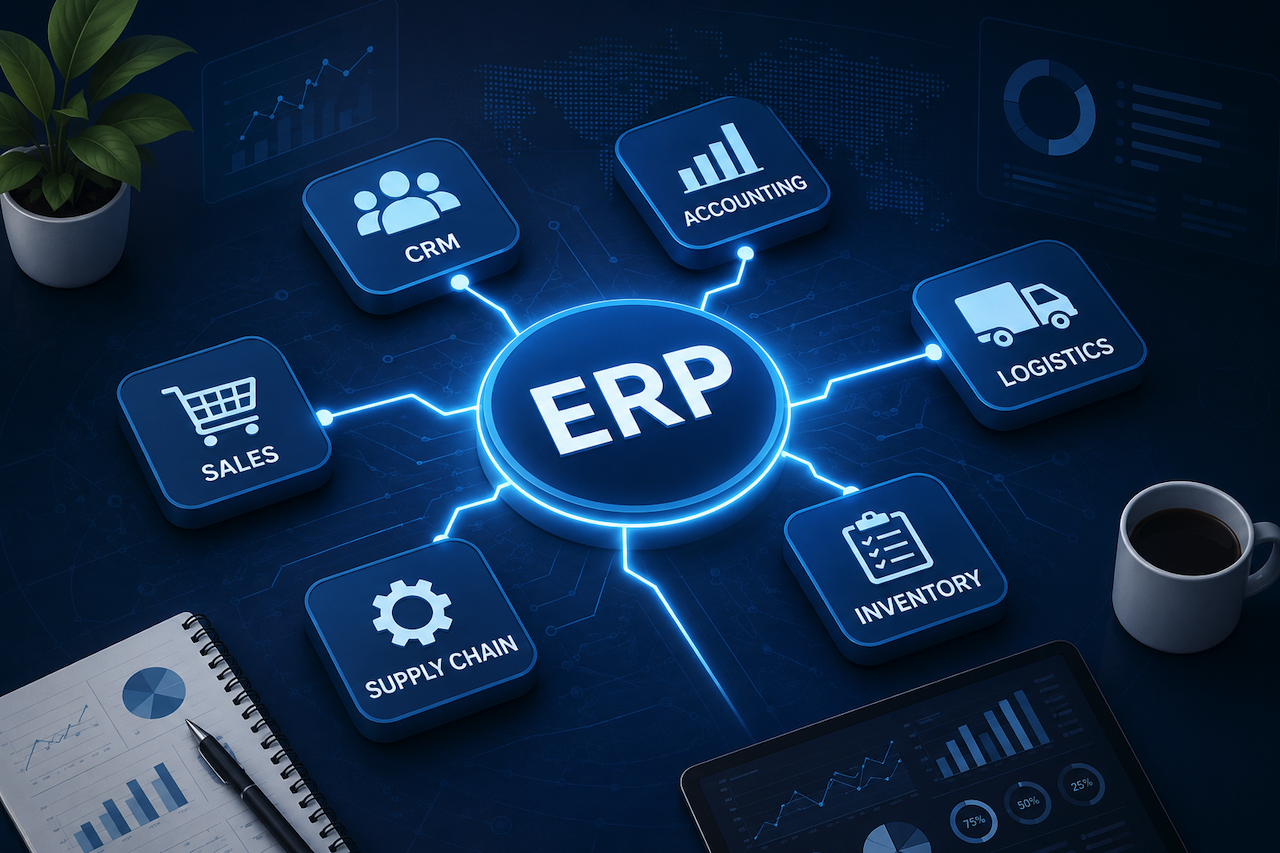 ERP integration dashboard