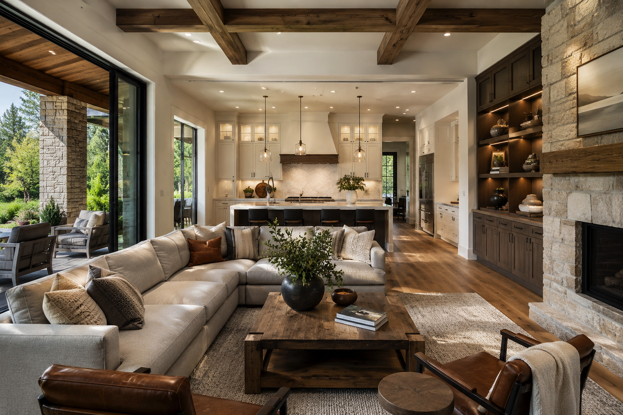 Luxury home interior showcasing quality craftsmanship