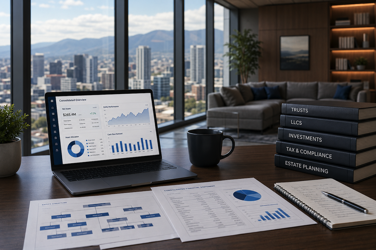 Corporate financial workspace