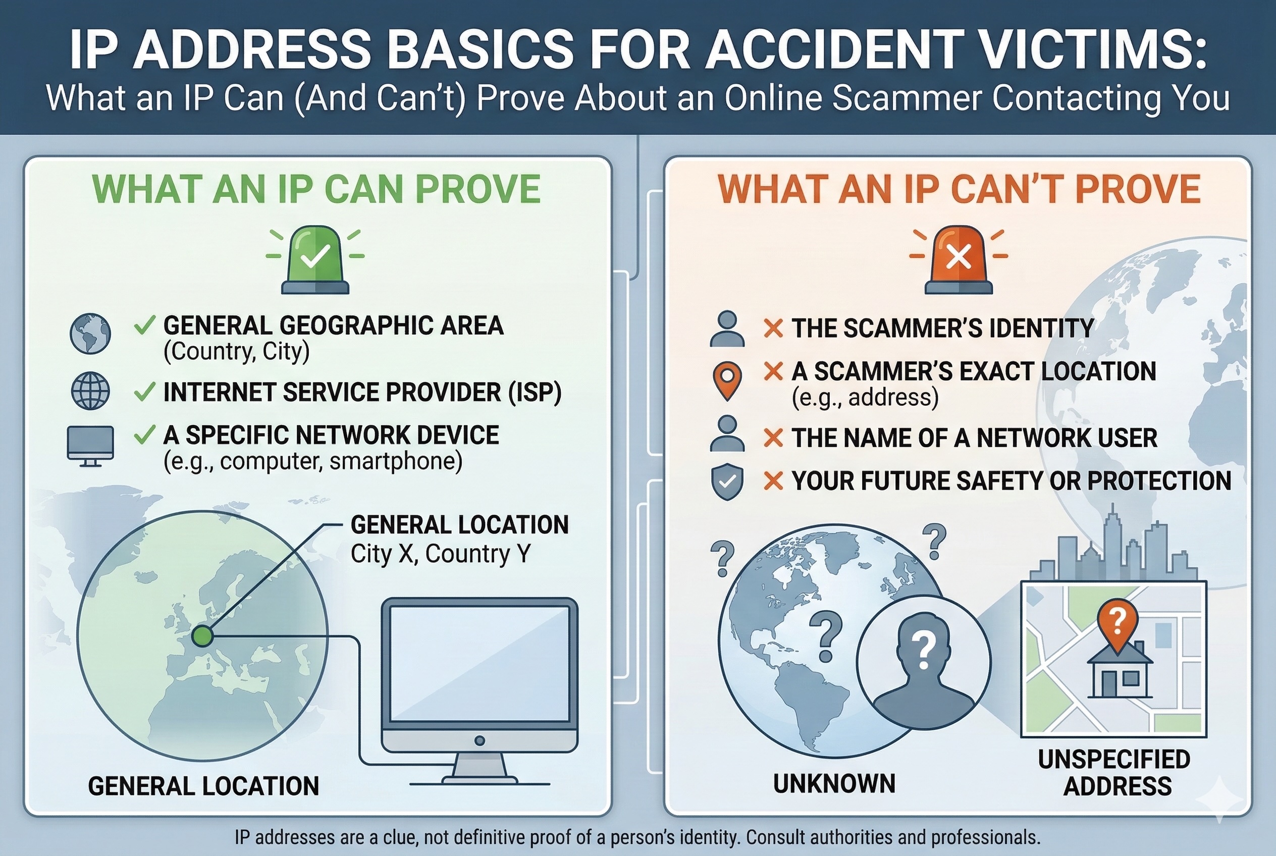 IP Address for Accident Victims