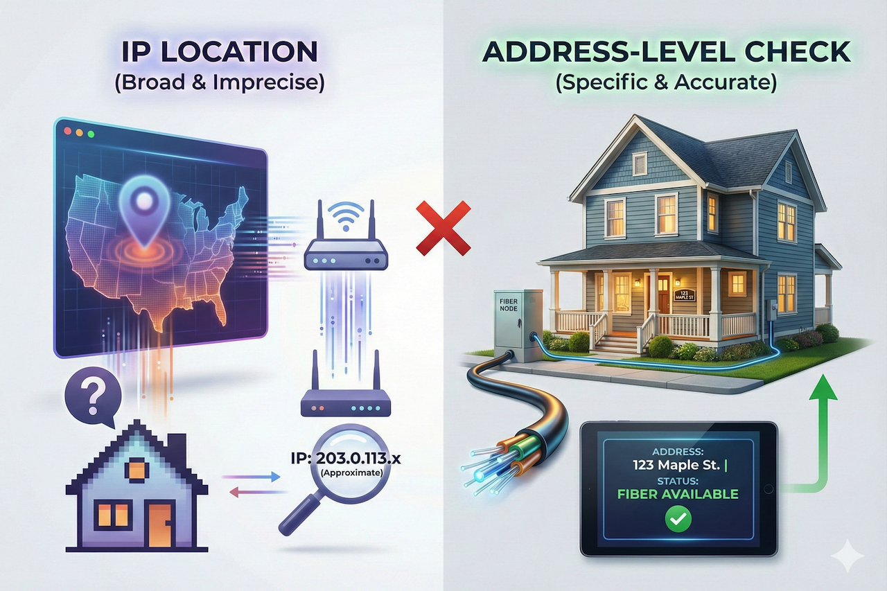 How IP Address Location Helps Determine Fiber Internet Availability