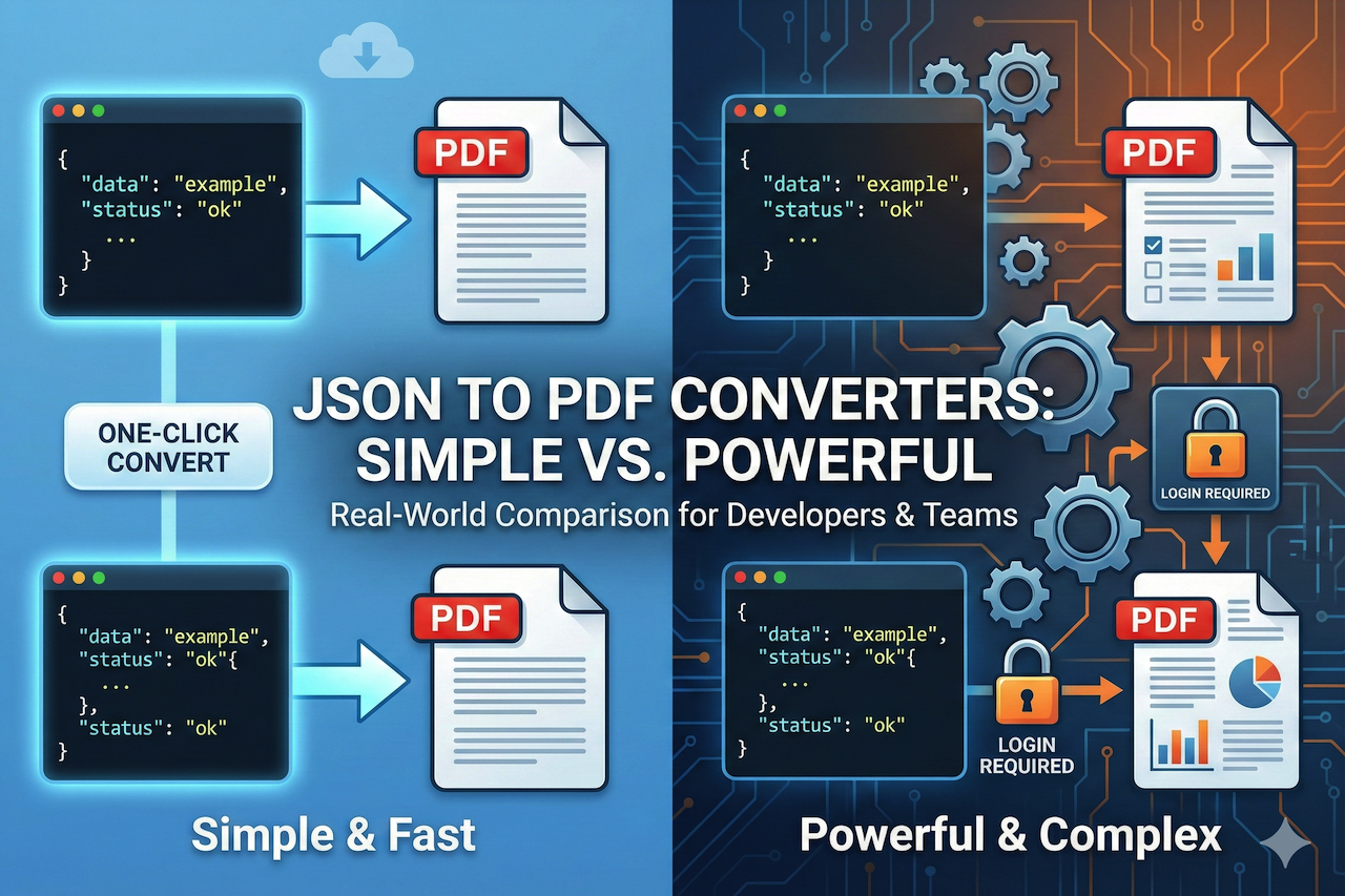 JSON to PDF Converters