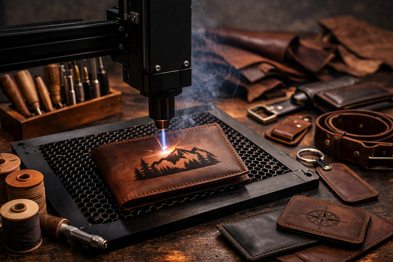 Customization of a leather wallet