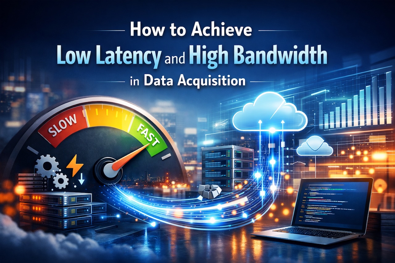 Low Latency and High Bandwidth in Data Acquisition