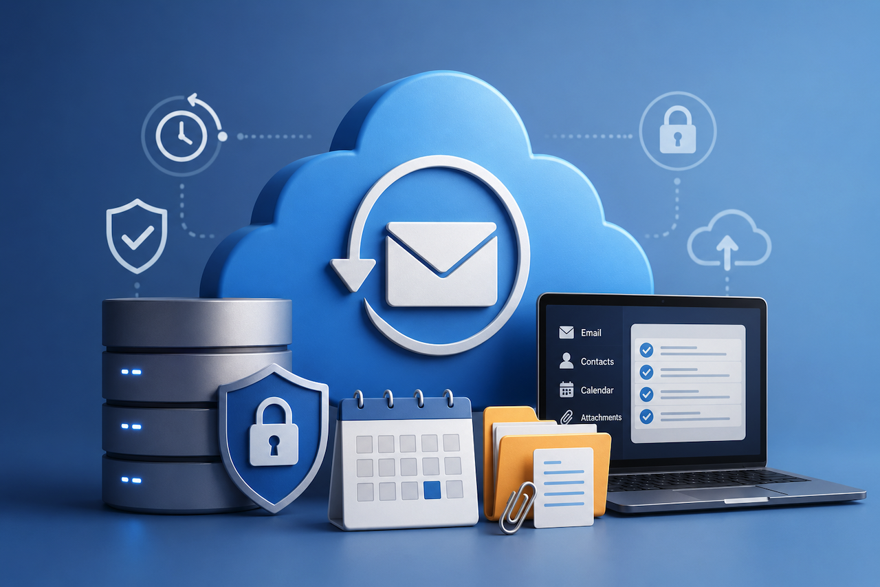 Outlook email backup and Microsoft 365 data protection