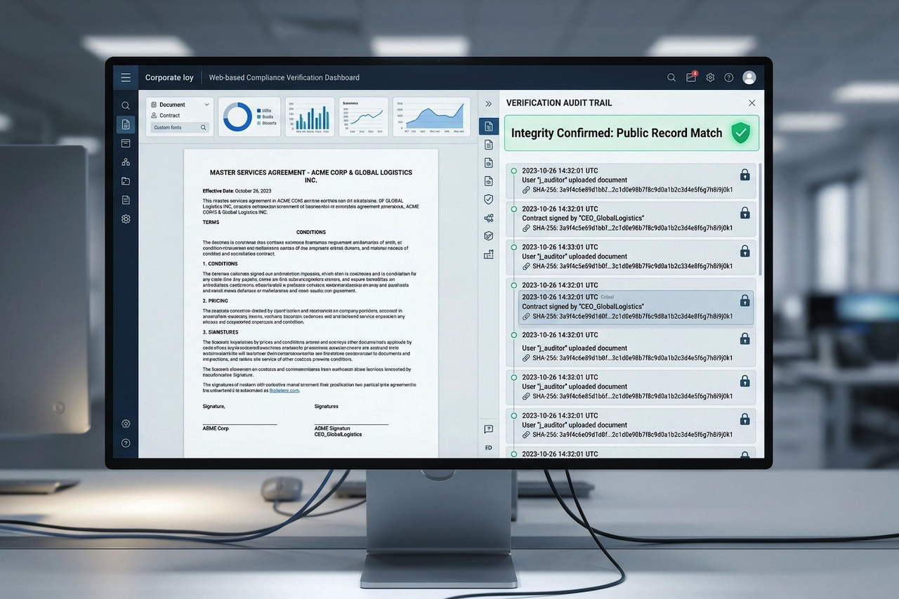 PDF signature verification dashboard