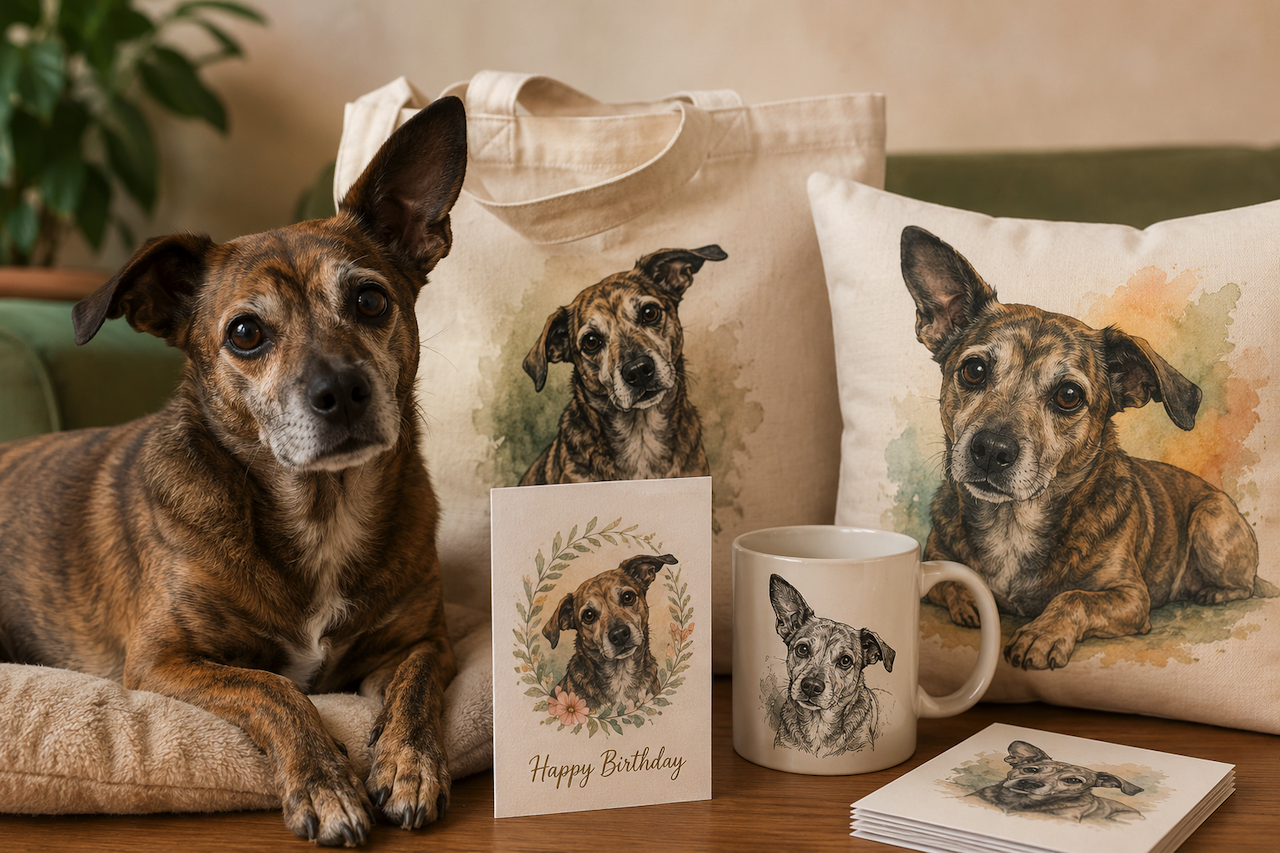 Customized pet merchandise