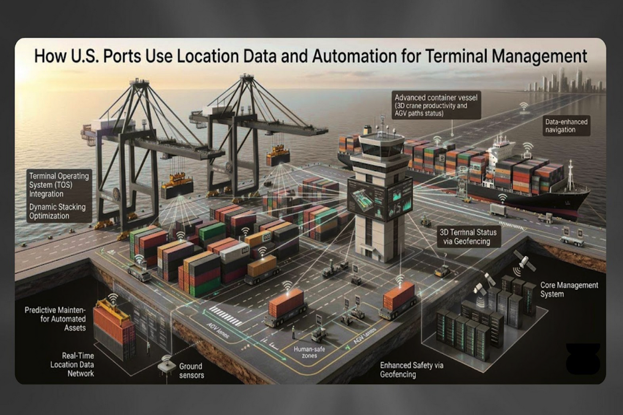 How U.S. Ports Use Location Data and Automation for Terminal Management