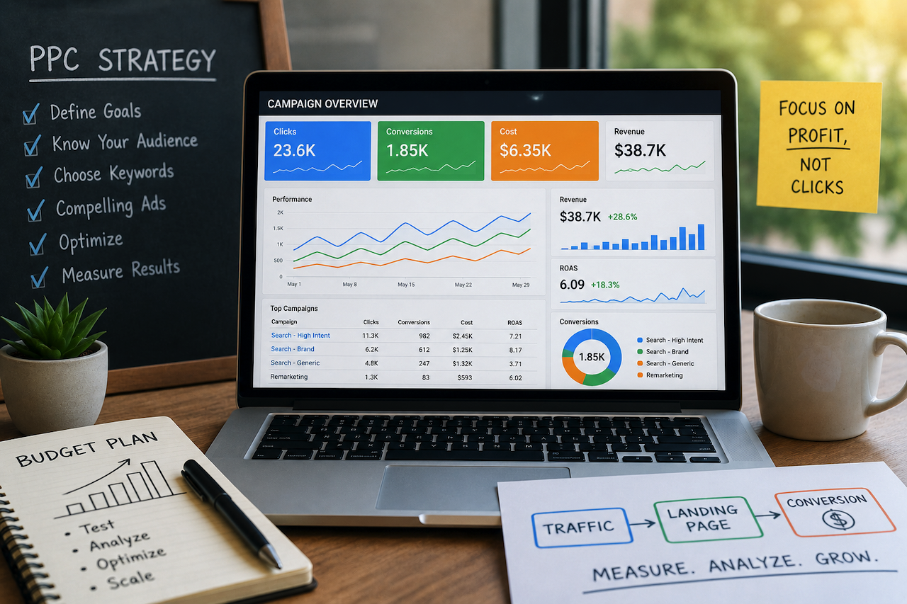 PPC marketing dashboard