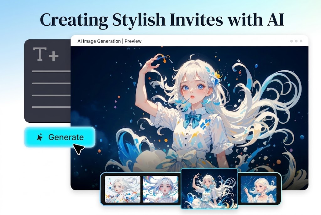 Creating Stylish Invites with AI