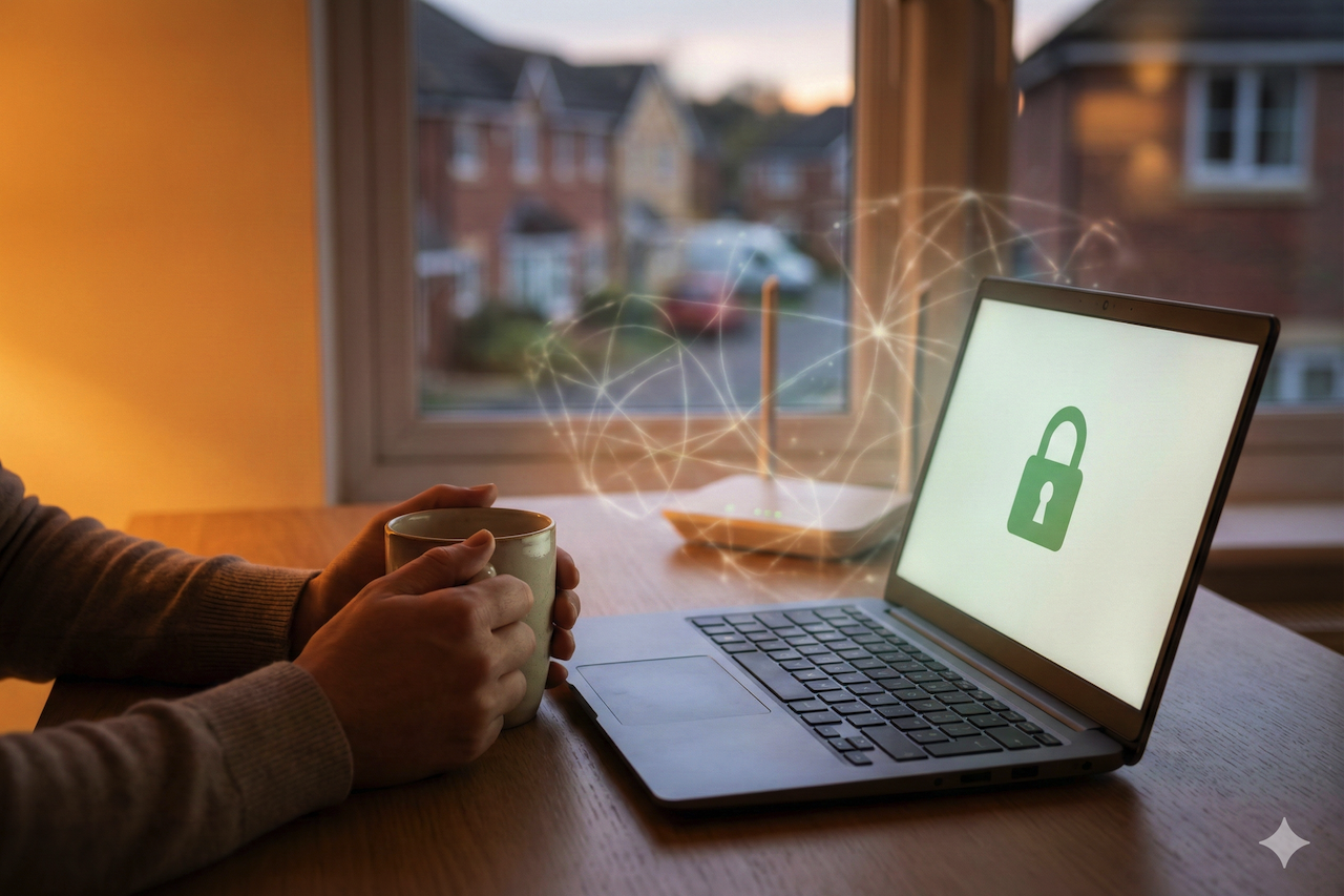 Secure home internet and ISP proxy connection