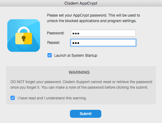 Cisdem AppCrypt Login