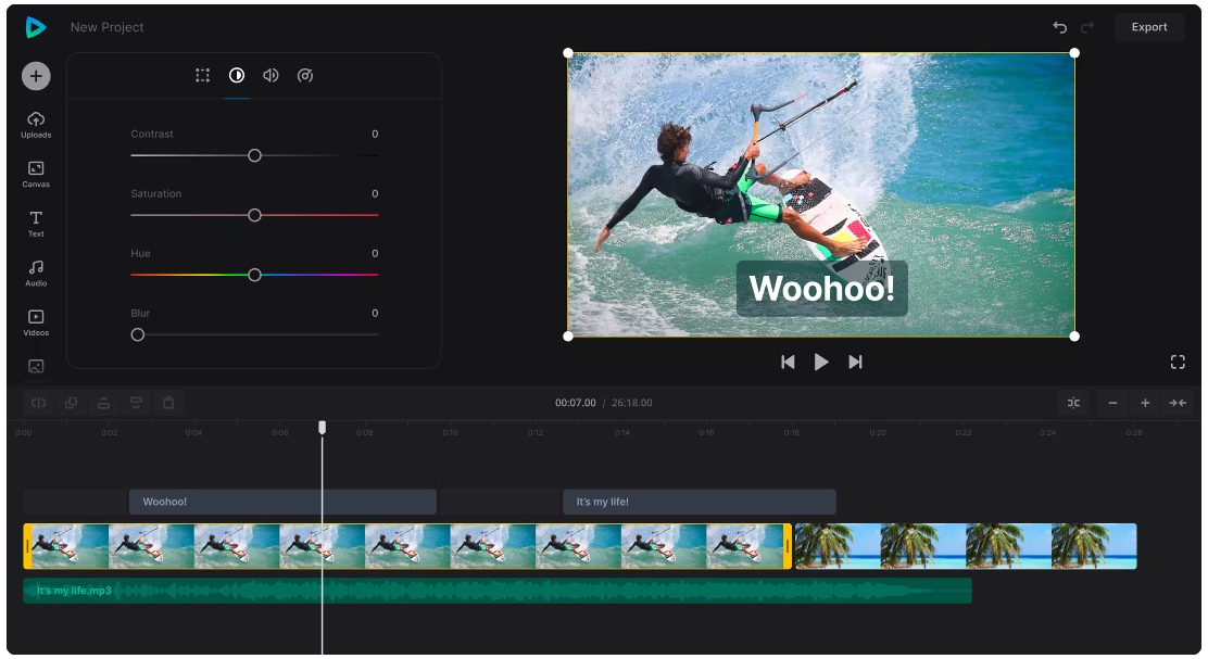 Clideo Video Editor