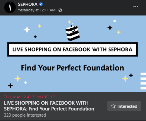 Sephora Live Shopping