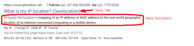 IP Location Meta Tags