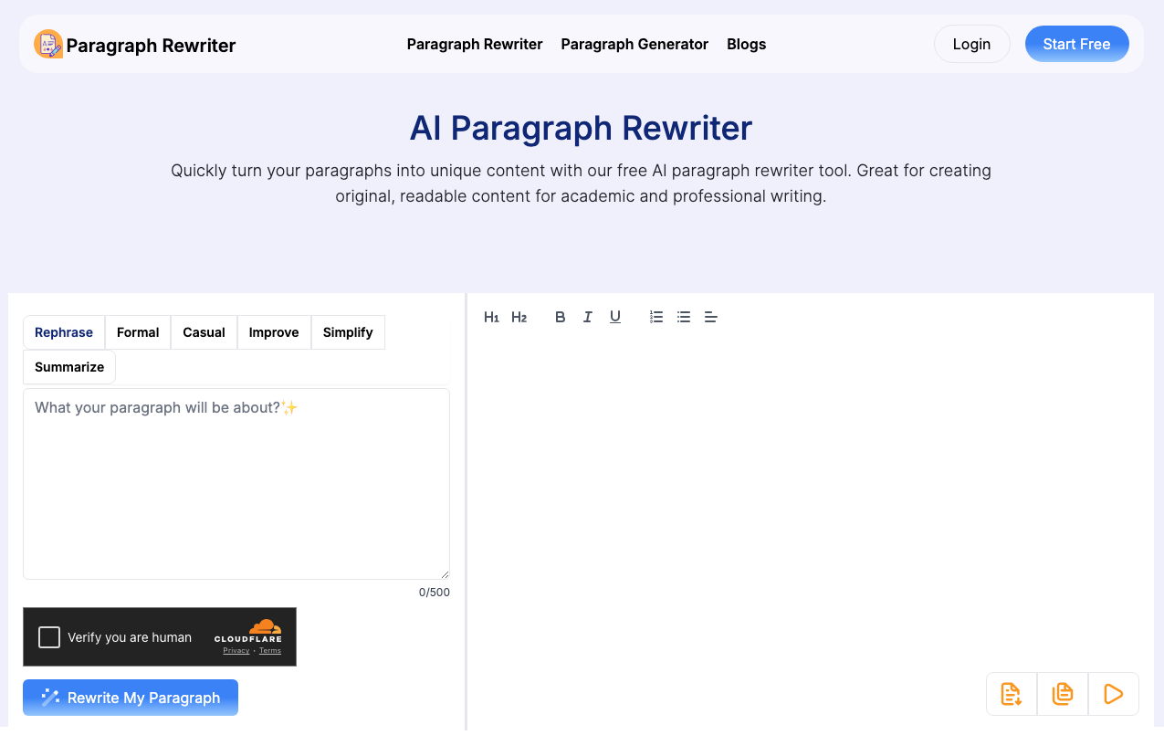 Paragraph Rewriter