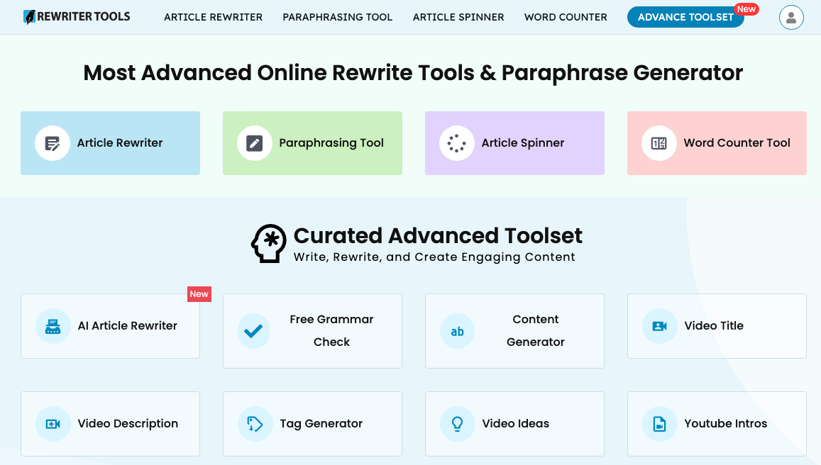 Rewriter Tools Article Rewriter