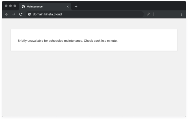 WordPress maintenance mode stuck following version update