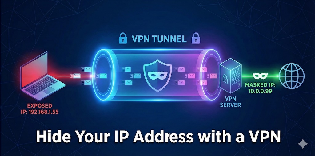 Hide IP with VPN