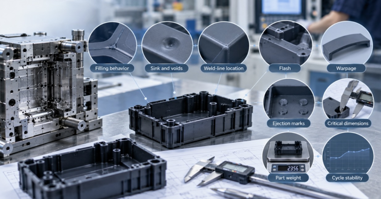 Custom plastic parts production process