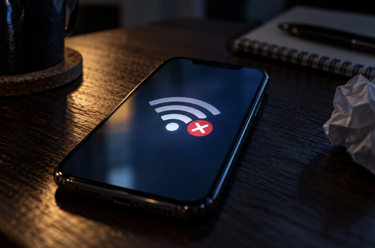 Not connected to Wi-Fi