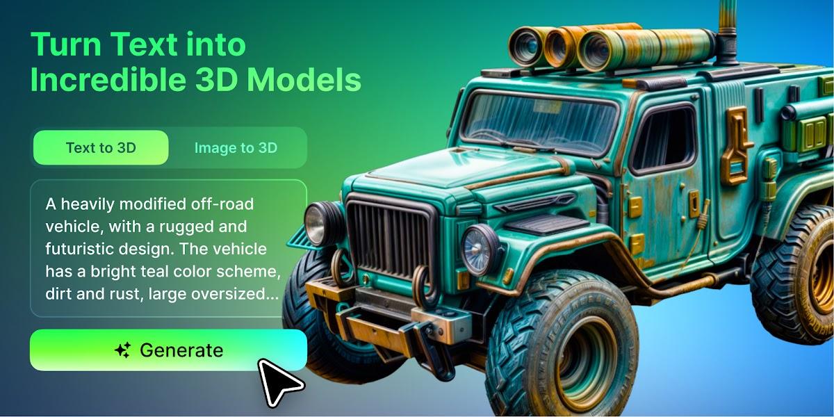 text to 3d feature