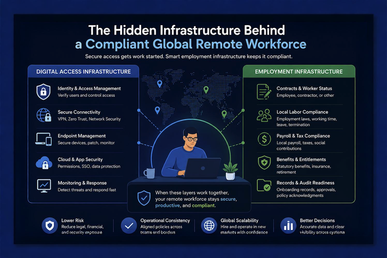 The Hidden Infrastructure Behind a Compliant Global Remote Workforce