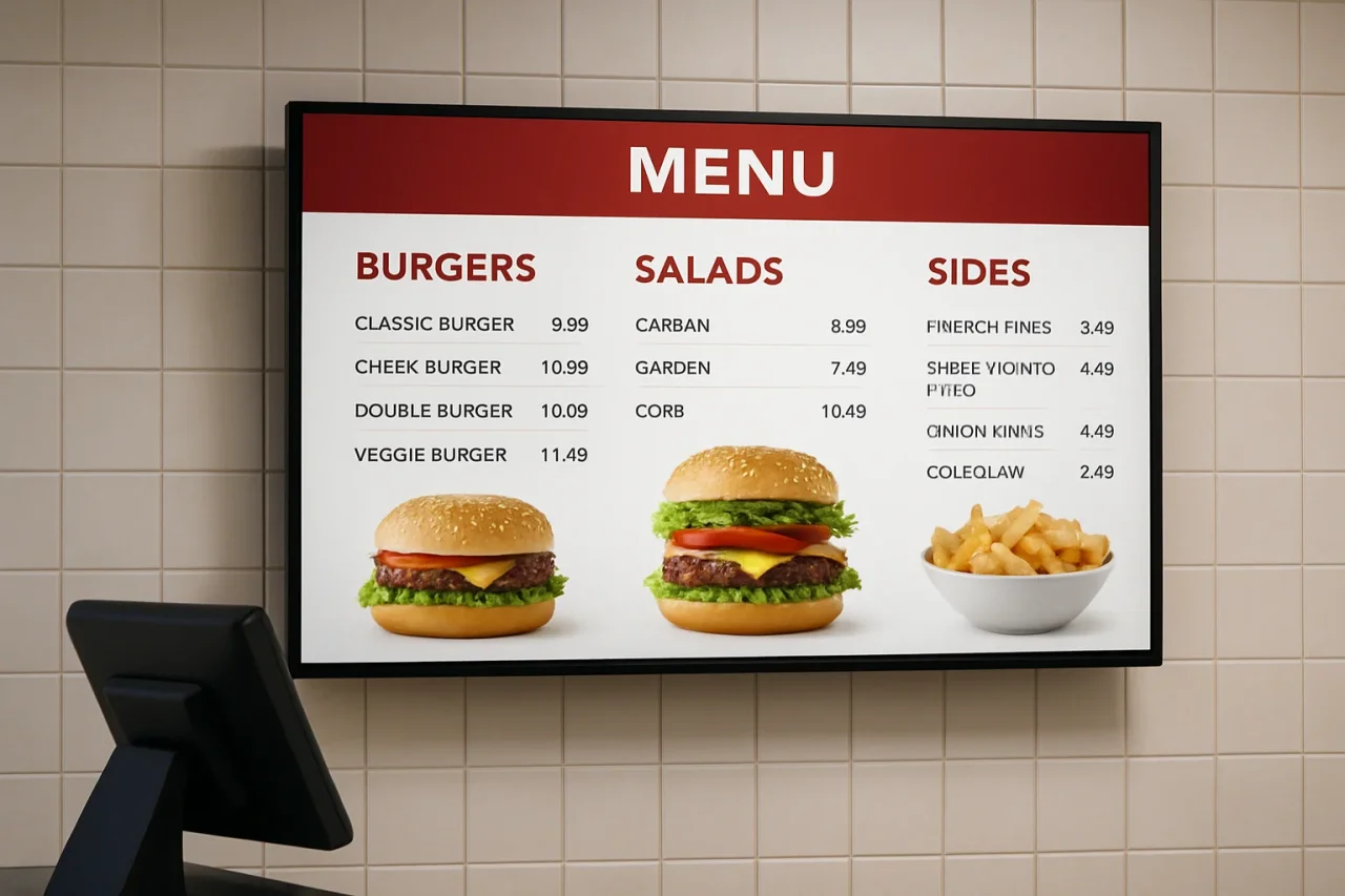 5 Benefits Of Digital Signage For Restaurant Menu Screens