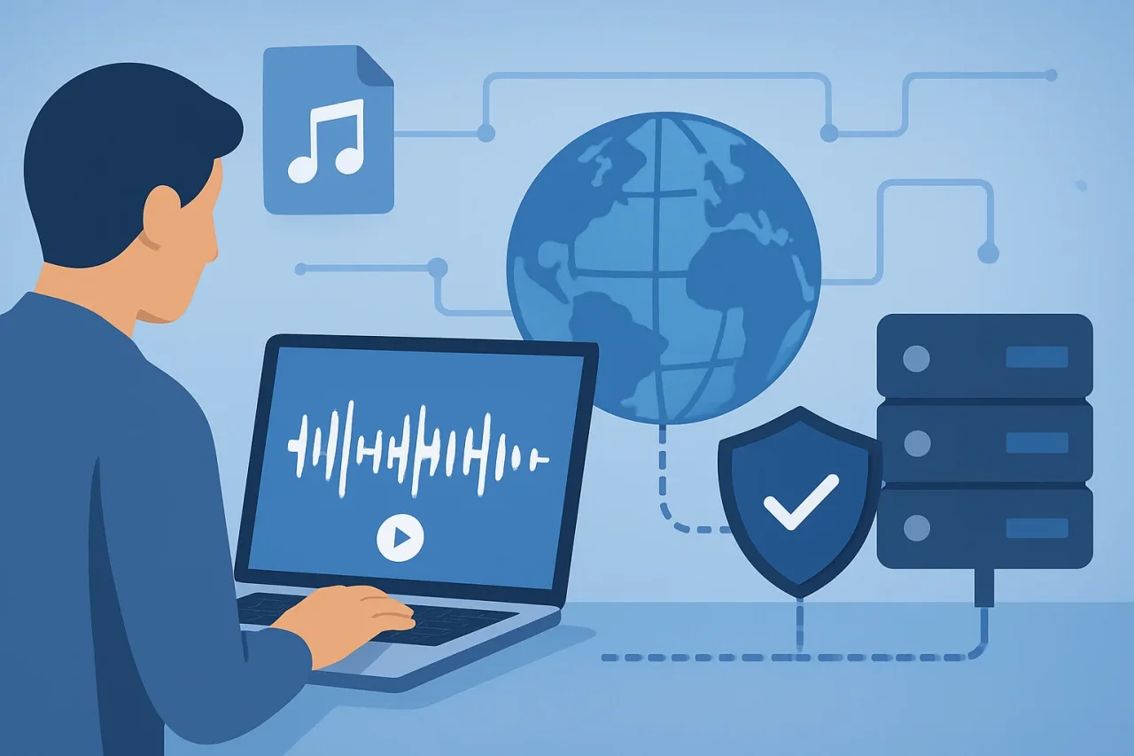 Where Does Your Audio Actually Go? The Network Journey Behind Browser-Based AI Tools