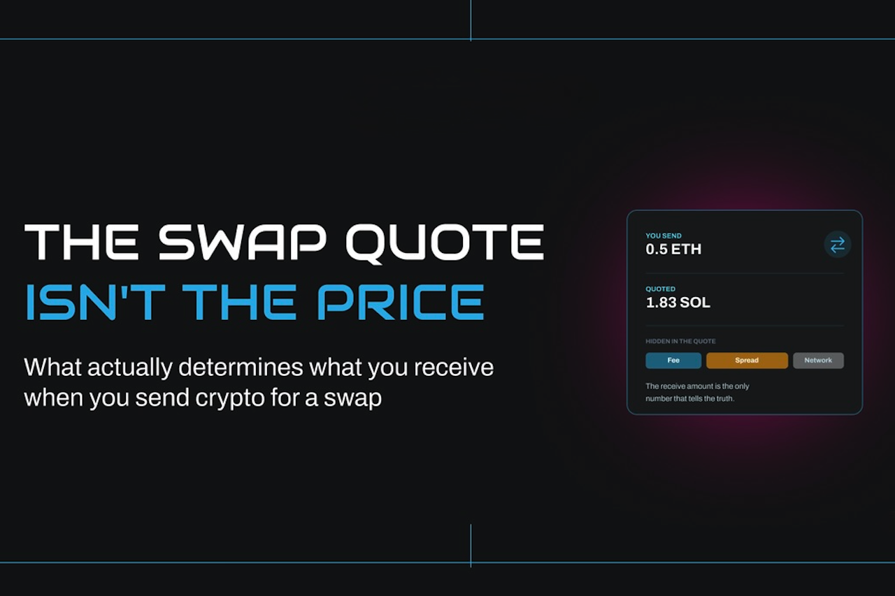 The Crypto Swap Quote Isn't the Price: What Actually Determines What You Receive