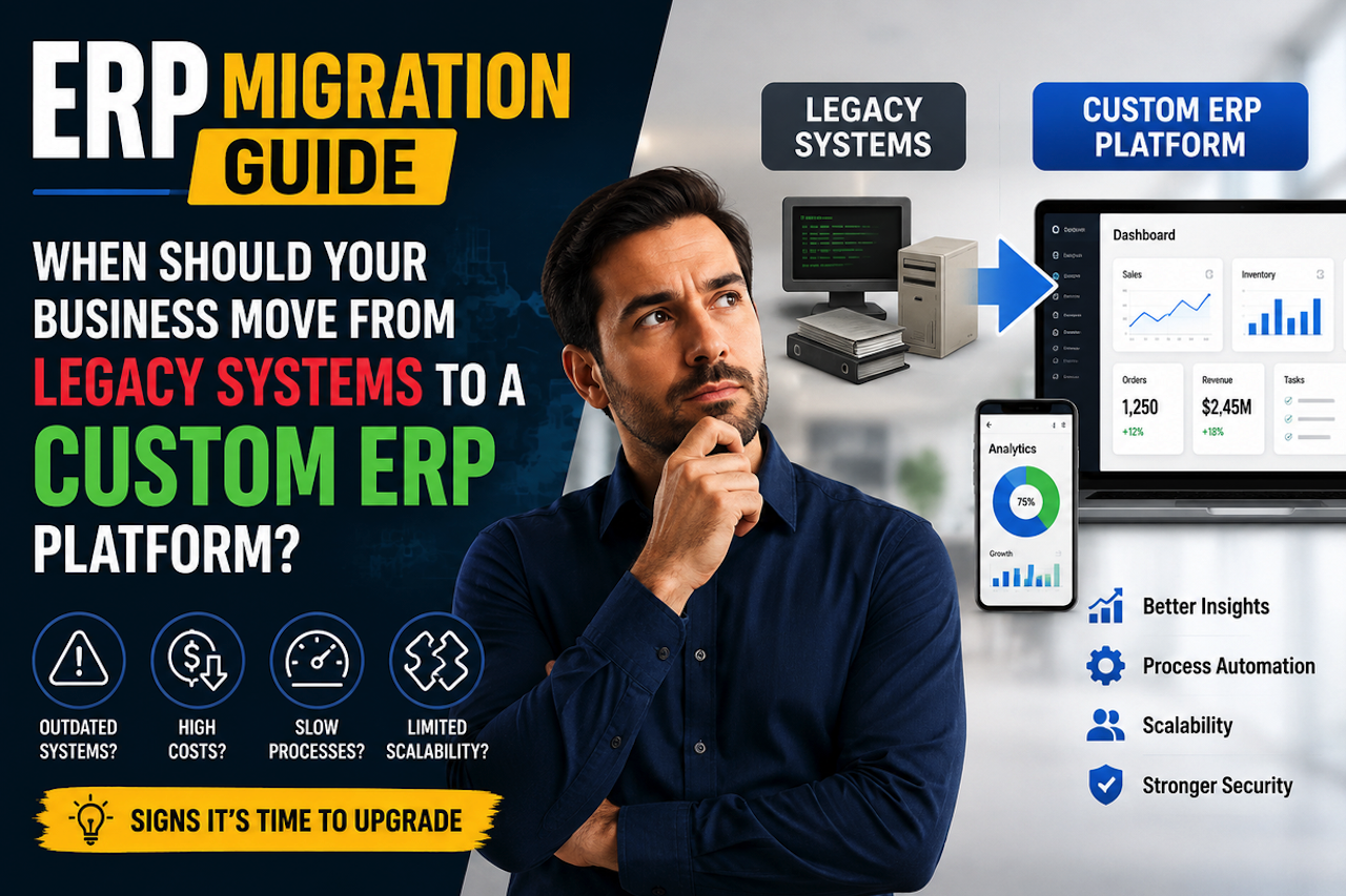 ERP Migration Guide: When Should Your Business Move From Legacy Systems to a Custom ERP Platform?