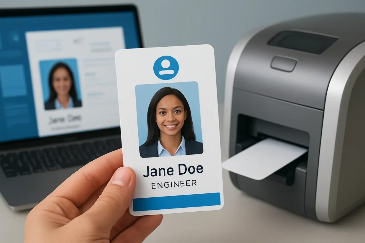 Combining AI design power with ID card printing experience
