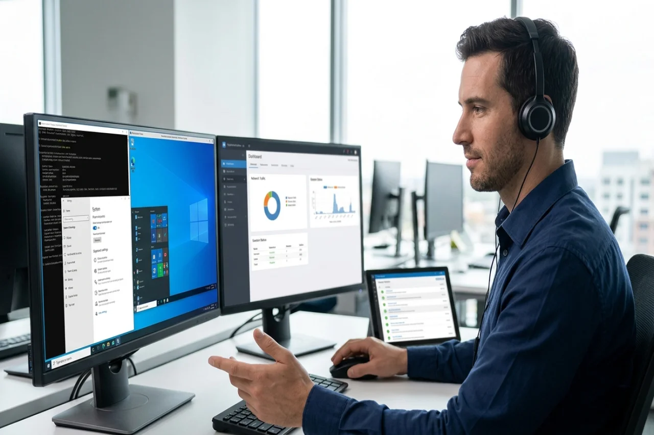 Remote Desktop Support: How Technicians Fix Devices They Never Physically Touch