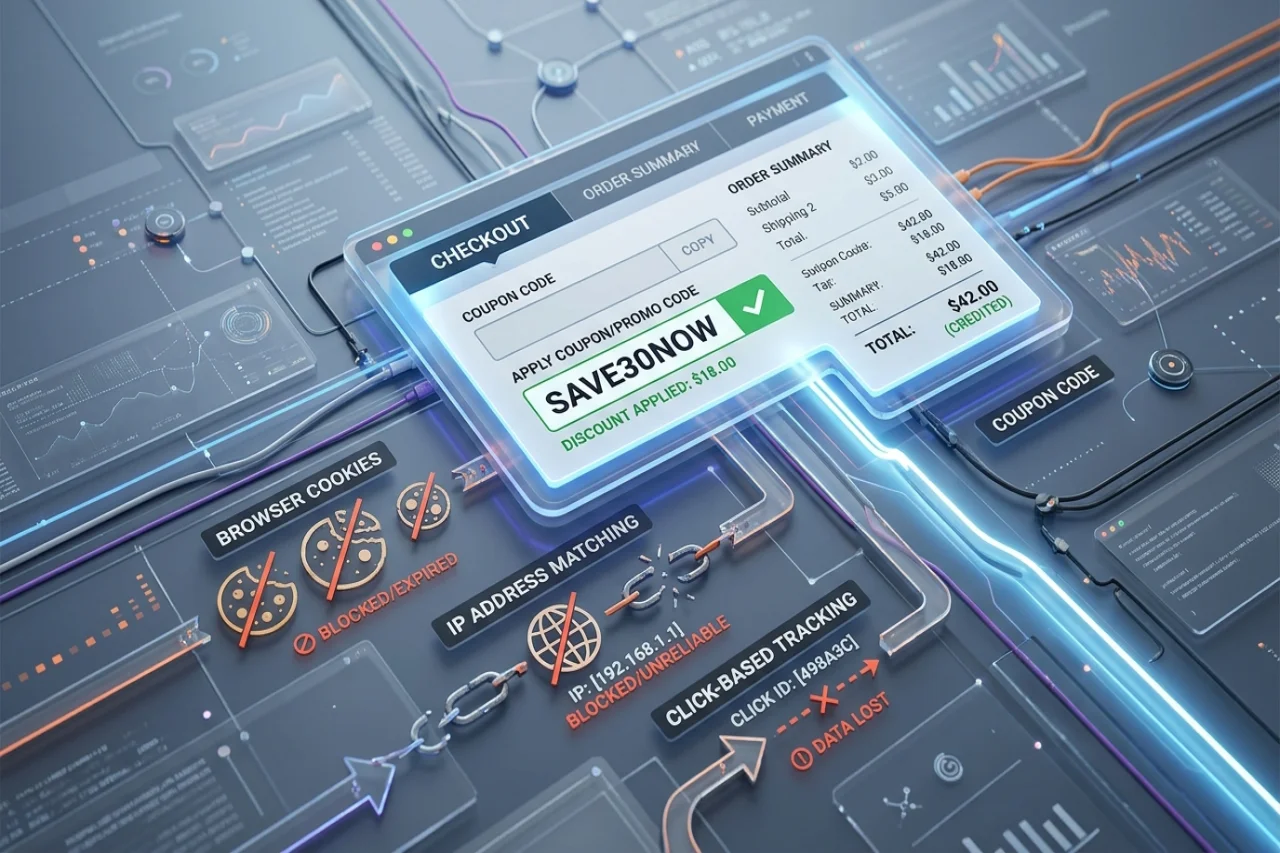 Cookieless Tracking: Why Coupon Codes Still Work When Cookies, IPs and Clicks Don't
