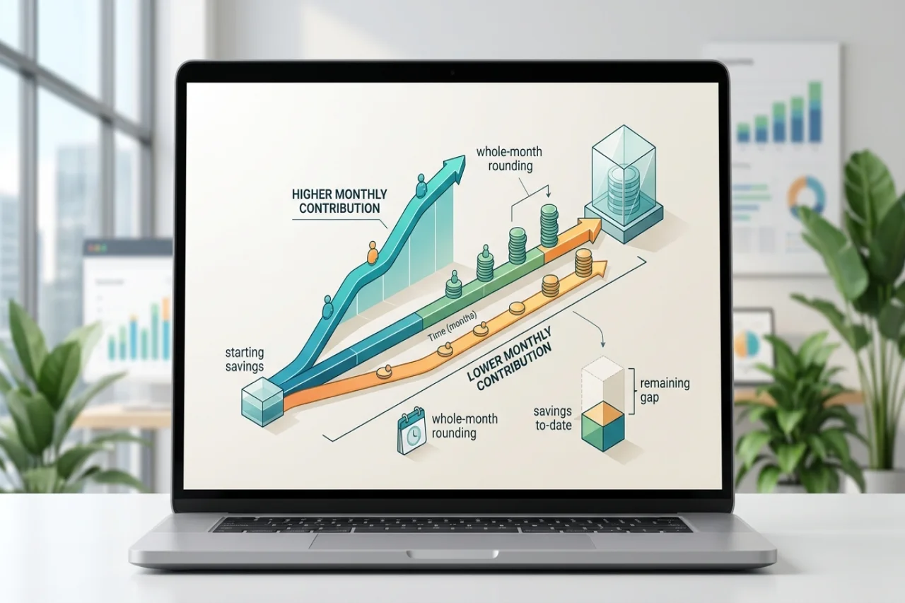 How Monthly Contributions Change an Emergency Fund Timeline