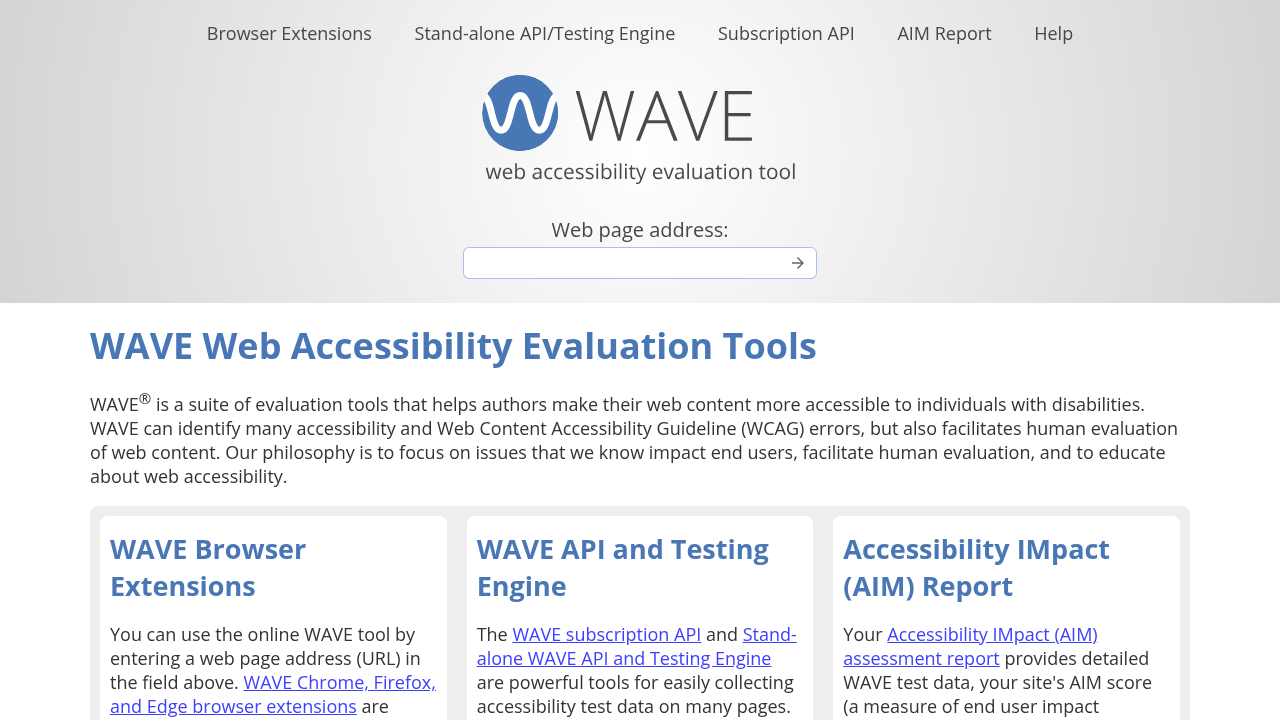 WAVE by WebAIM